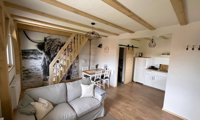 Herrischried Apartamento | Ferienwohnung Hajü 50qm 2 Schlafzimmer für bis zu 4 Personen