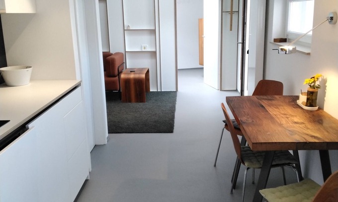 Heppenheim Apartamento | Ferienwohnung mit Fenster zum Hof im Skandinavischen Stil in der Innenstadt