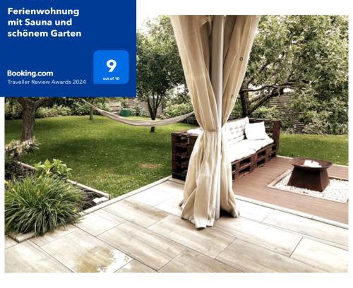 Neufra Apartamento | Ferienwohnung mit Sauna und schönem Garten