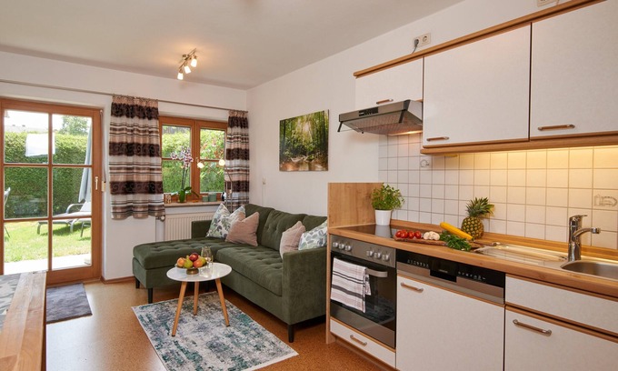 Hoslwang Apartamento | Apartamento "fragancia rosa", 58 m², planta baja, 1 dormitorio independiente, lado sur con terraza
