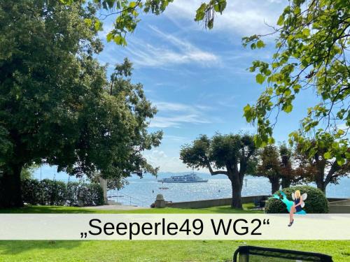 Nonnenhorn Apartamento | Ferienwohnung Seeperle49 WG2 - Besonders, stilvoll mit eigenem Badestrand