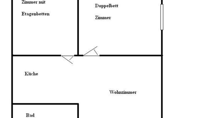 Butjadingen Apartamento | Ferienwohnung Typ 1 Nr2, Dusche, WC, 2 Schlafräume - Ferienwohnungen Haus zur Oase der Ruhe