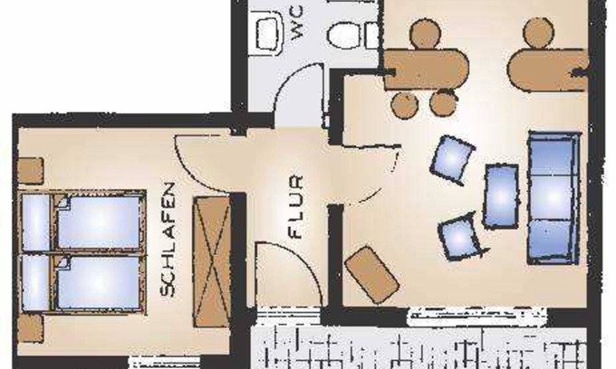 Waldeck Apartamento | Ferienwohnung Vergissmeinnicht - Hotel & Ferienwohnungen Seeschlößchen