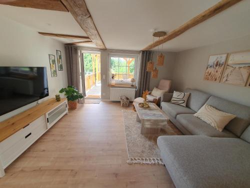 Lauenfoerde Apartamento | Ferienwohnung Wesertraum
