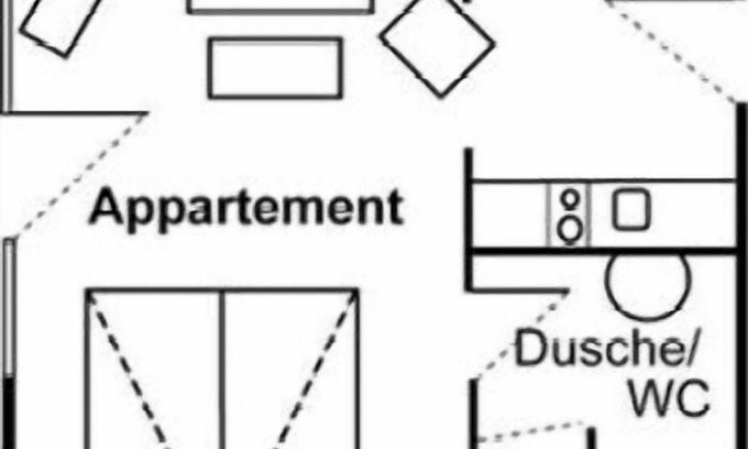 Milte Apartamento | Ferienwohnungen Landhaus Am Esch, Appartement im Obergeschoss