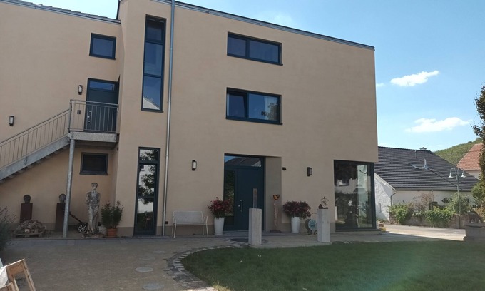 Kanzem Apartamento | Fewo 4 Pers. Querhaus Kanzem mit Weinbergblick