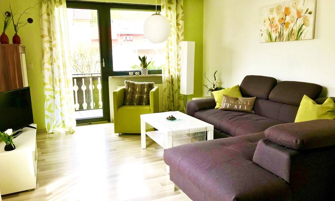Steinwiesen Apartamento | Fewo An der Rodach - soleado apartamento en planta baja con jardín