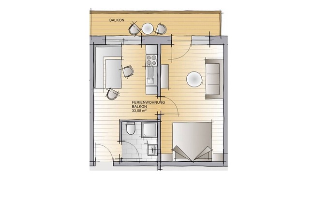 Konigssee Apartamento | Apartamento para 2-4 personas con balcón.