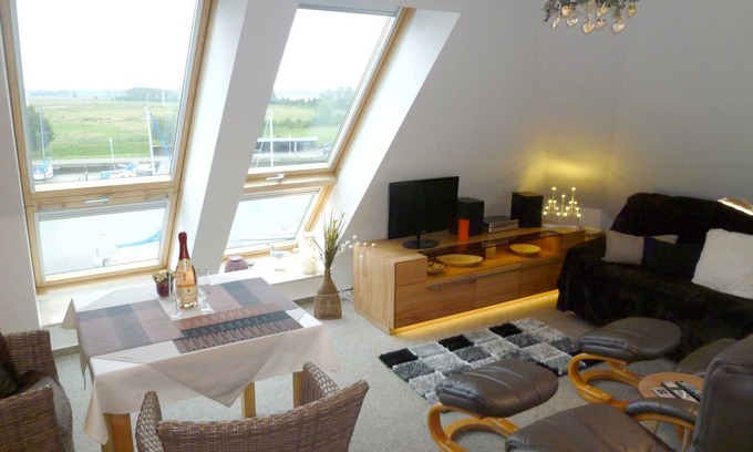 Karlshagen Apartamento | FEWO SEGELHAFENIDYLL, directo u. ubicación tranquila del agua - Ferienwohnung Segelhafenidyll