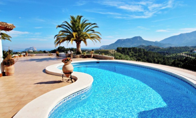 Benissa Villa | Finca Fantaxat - casa de vacaciones con piscina privada y vistas panorámicas en Benissa