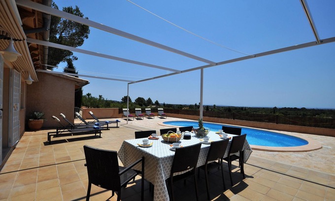 Bunyola Villa | Finca SA NINA en Bunyola, con Piscina Privada, Aire Acondicionado y BBQ- VILLAONLINE - WiFi Gratis
