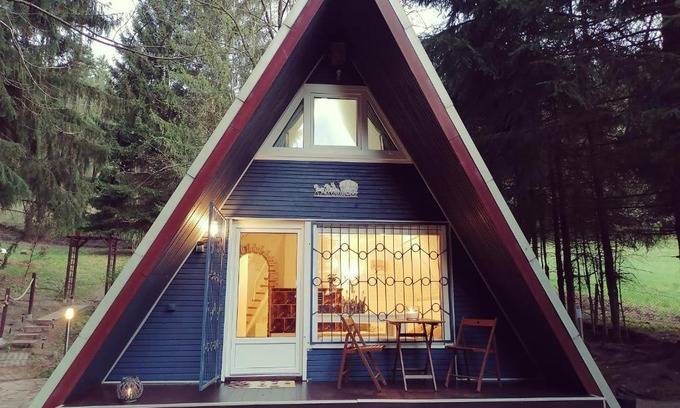Ilmenau Casa | Finnhütte auf einem großen Grundstück im Thüringer Wald