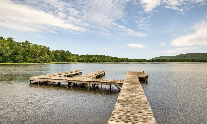 Fackler Casa | Fire Pit + BBQ: Lake Guntersville Family Home
