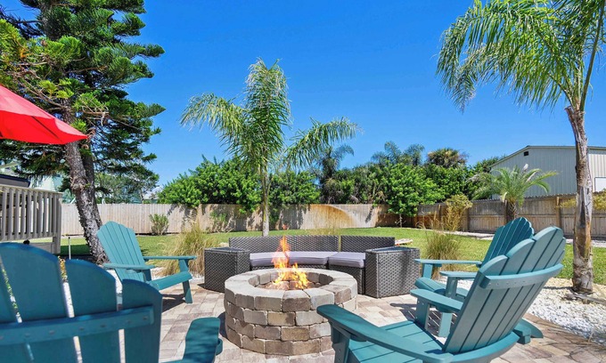 Crescent Beach Casa | Fire Pit, Tropical Oasis, Steps to Beach, Patio