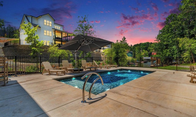 Moneta Casa | Firefly Estate, Lakefront Luxury w/ Covered Verandas + Heated Salt Pool, Hot Tub, Dock!