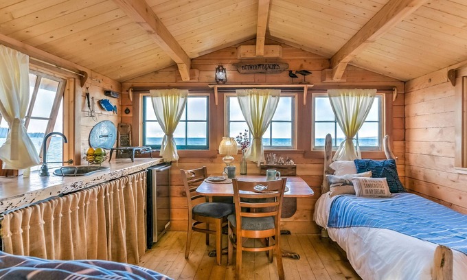 Homer Cabina | Alaska BEACH FRONT CABIN vista al mar artista pescando destino al aire libre
