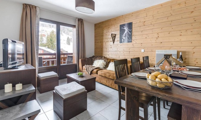Les Gets Apartamento | 300m del centro estación, fitness, piscina, sauna, hammam, terraza, balcón, tv, local para esquís