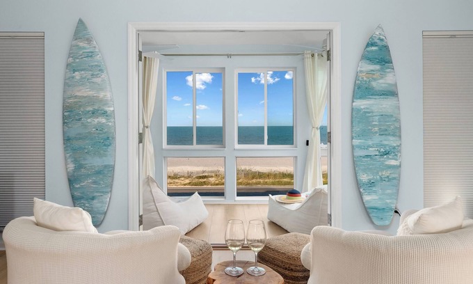 Flagler Beach Casa | Flagler Beachfront Ocean View Paradise + Surfboards & Golf Cart