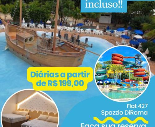 Prive das Caldas Apartamento | Flat com clube diroma GRATIS TODOS OS DIAS!