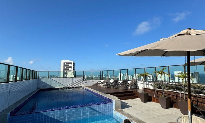 Boa Viagem Apartamento | Flat no Beach Class Santa Maria
