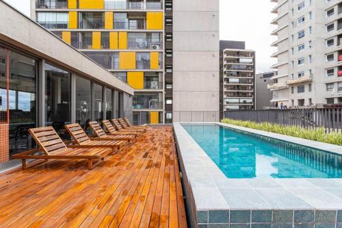 Sao Paulo Apartamento | Flat Wi-Fi 290m Metro Vila Madalena - SP