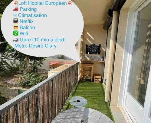 Saint-Lazare Apartamento | FLC - Charming Studio Parking - 4 Guests