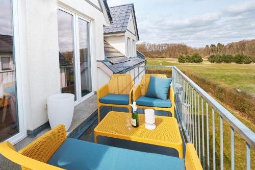 Muritz Apartamento | FLEESENTRAUM Seeadler Grand Maisonette - Für Golfer und Familien - Sauna Kamin Balkon Nintendo - Hunde willkommen!