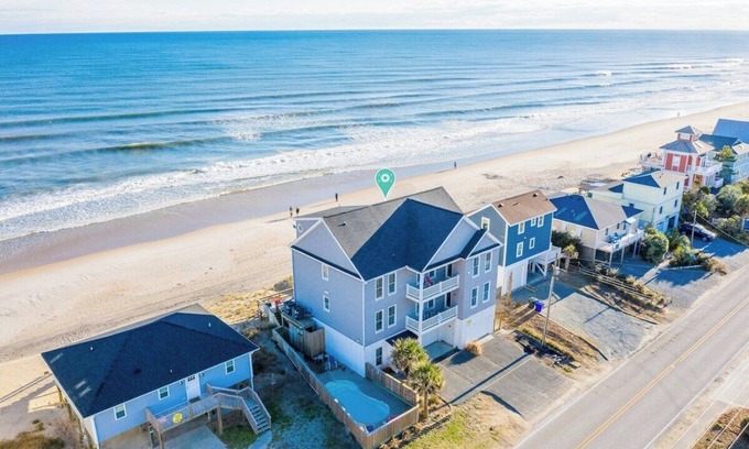 Surf City Casa | Flip Flops - Oceanfront - Private Pool & Hot Tub - Elevator