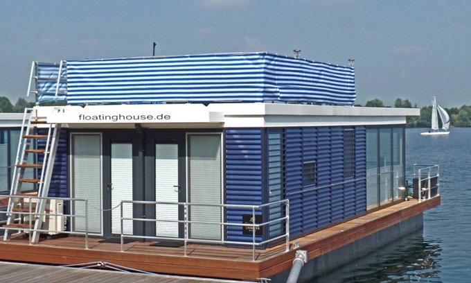 Xanten Casa | Floating 44 in Xanten - Boot 7 - Floating 44 Komfortable Hausboote bei Xanten mit Tollem Seeblick