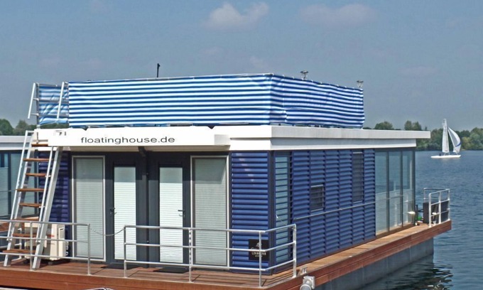 Vynen Casa | Floating 44 Komfortable Hausboote bei Xanten mit Tollem Seeblick