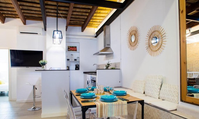 El Cabanyal Apartamento | FLORIT FLATS - Cabanyal 3 Bedroom WIFI AC Terrace Beach Penthouse