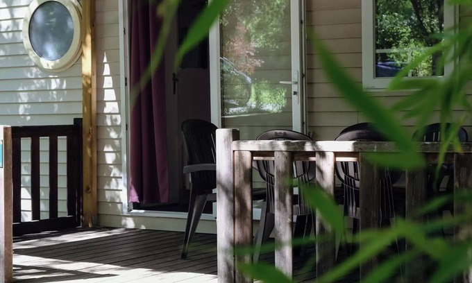 Saint-Antonin Noble Val Casa | Flower Camping les Gorges de l'Aveyron **** - Mobile home P'tit budget large family 35m² (3 bedrooms) + terrace 6 people