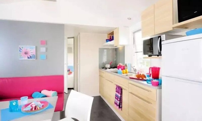 Vannes Casa | Flower Camping Le Conleau **** - Mobil-home Bois COMFORT 29m2 (2 bedrooms) + Terrace + TV + Pedestrian area + Nespresso 6 people