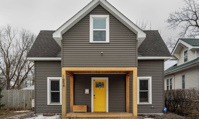 Midway Casa | Follow the Yellow Front Door to a welcoming home close to everything.