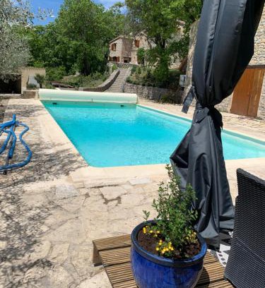 Plaisians Casa | FONT NOUVELLE maison de charme Drôme Provençale, 6 ou 10 personnes avec piscine