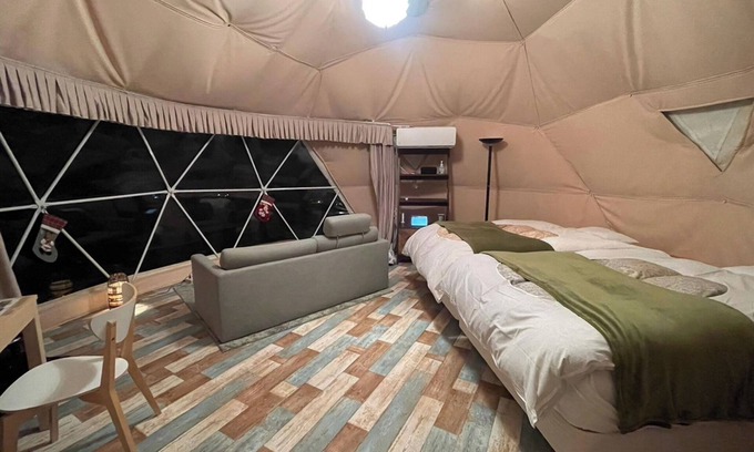Futo Cabina | For 4 people Premium Dome 6m Tent F with shower / Ito Shizuoka