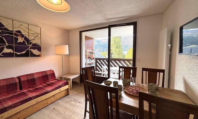 Autrans-Meaudre-en-Vercors Apartamento | Acogedor apartamento 4 pers, cerca del esquí, parking, balcón