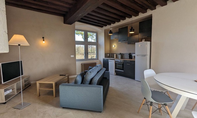 Douadic Cabaña | Casa histórica en el corazón de la Brenne con terraza, WiFi y pesca cercana