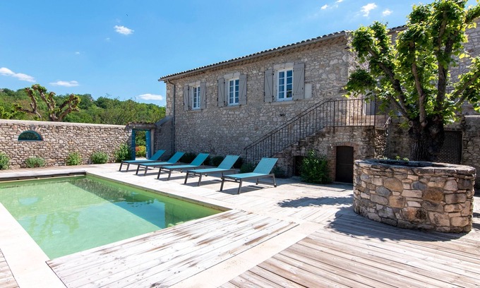 Saint-Jean-de-Maruejols-et-Avejan Casa | Mas Picholine - Maison pour 10 avec piscine