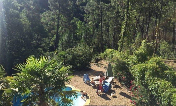 Saint-Sebastien-d'Aigrefeuille Casa | Encantadora casa de piedra con piscina privada en bonita aldea Cevennes, Anduze