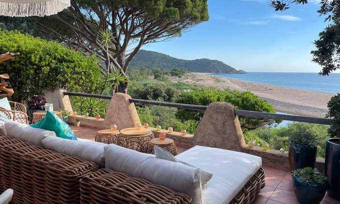 Pinarellu Casa | Southern Corsica, Casa Masamour, "feet in the water", a breathtaking view!