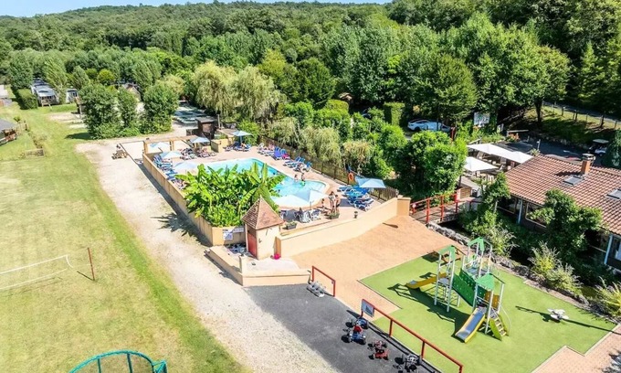 Marcillac-Saint-Quentin Casa | Campsite Le Pont de Mazerat**** - Mobile home Select LV Clim Plancha Wifi 3 rooms 4 people
