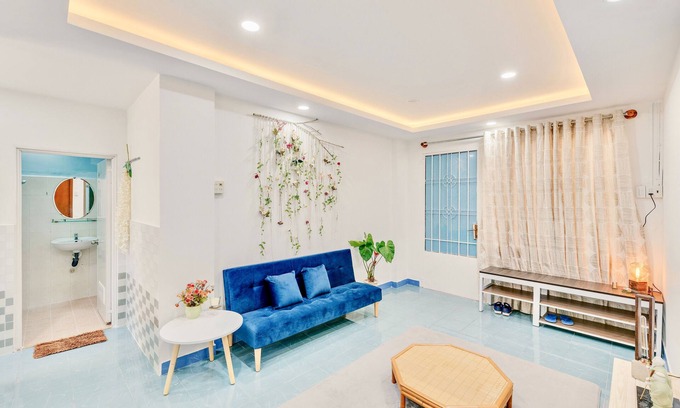 Tran Phu Beach Apartamento | Té / café gratis # Apoyo Bebé # Mascotas Hotel # Cocina # Toallas # LavadoraMáquina # AC