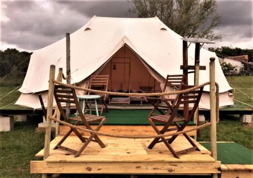 Le Vieux-Cerier Otro | French Fields Luxury Glamping Twin Emperor Tent