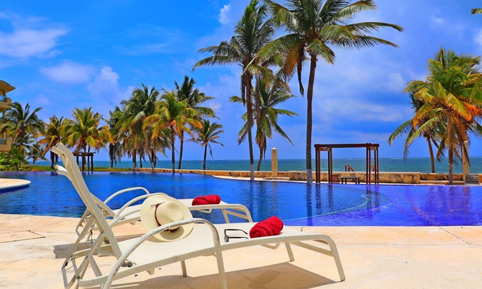 Puerto Morelos Apartamento | Frente al Mar, Jacuzzi, Cama King, Estacionamento