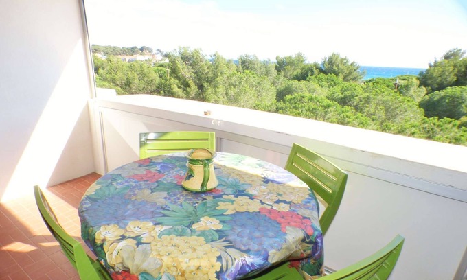Les Sablettes Apartamento | Vista completa al mar, aire acondicionado, playa a tiro de piedra, todo a pie