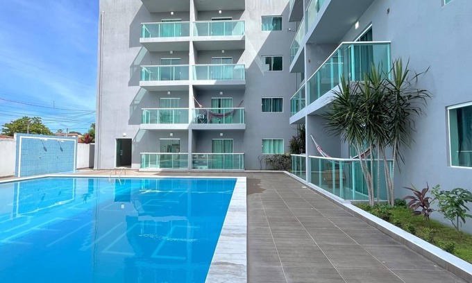 Ponta do Mangue Apartamento | Fully furnished apartment with 2 bedrooms, family atmosphere 400m from the beach 🏝️