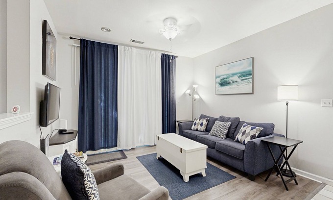Seaside Farms Condominio | Fully-furnished first-floor condo with pool & private washer/dryer- dog-friendly