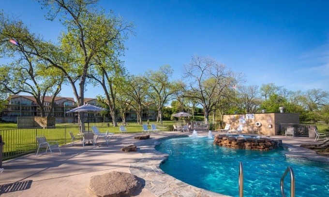 New Braunfels Casa | Fully Furnished Riverfront Property Heated Pools 2 Bedroom Home by RedAwning