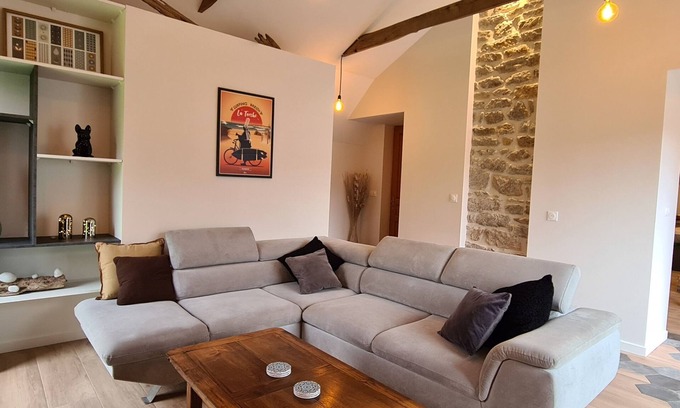 Combrit Casa | Fully renovated house, garden & terrace 5mn from the beach, underfloor heating
